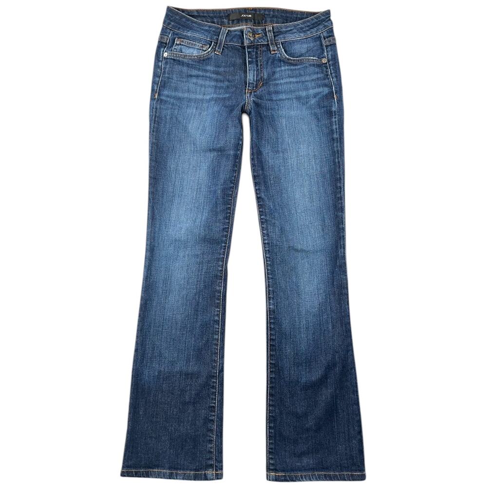 Joe’s Jeans Curvy Bootcut Stretch Denim Jeans Paulina Medium Wash Low Rise 27x28